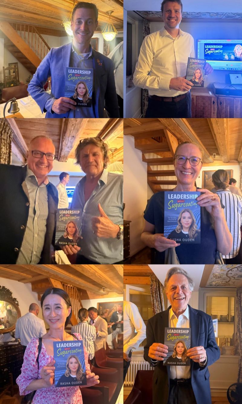 Rasha Oudeh speaking at Rotary Club Zurich International